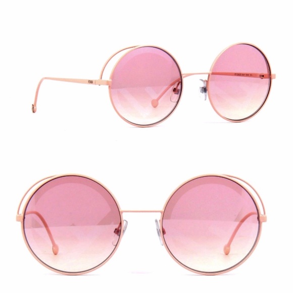 Fendi Accessories - Fendi Fendirama pink round sunglasses